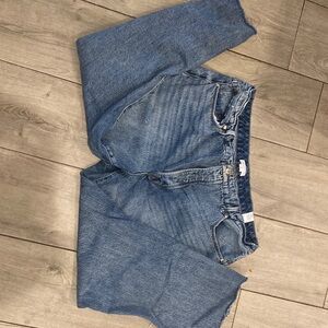Good American Blue Straight Leg Jeans